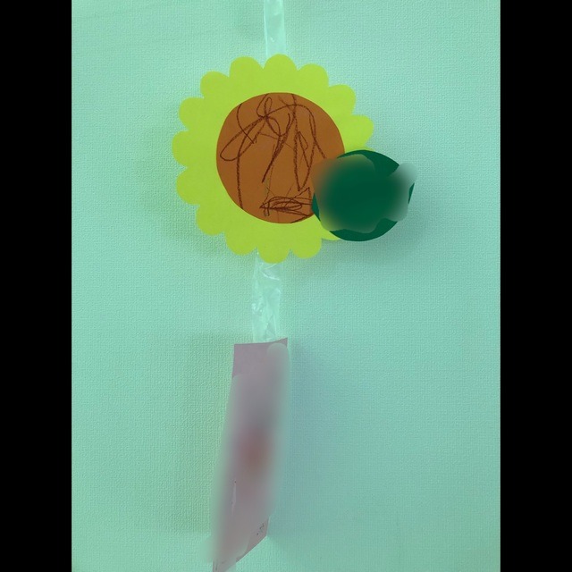 【みんなの投稿】七夕 0.1歳児 向日葵、短冊‼︎