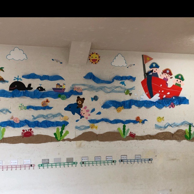 【みんなの投稿】夏の壁面「海」