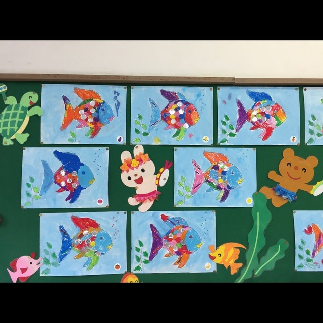 【みんなの投稿】5歳児 夏製作 にじうお 【みんなの投稿】5歳児 夏製作 にじうお