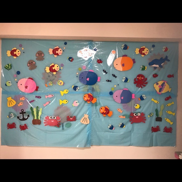 【みんなの投稿】【夏 壁面】海の中の世界