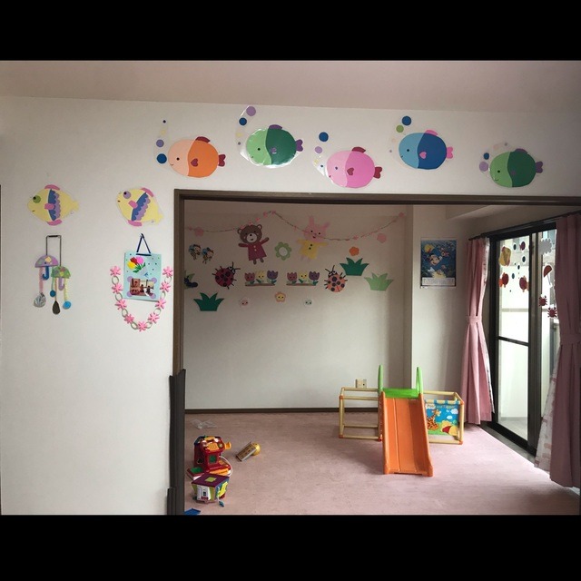 【みんなの投稿】【夏 壁面飾り】カラフルお魚