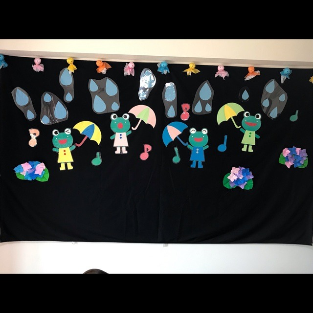 【みんなの投稿】【6月 壁面】かえるの合唱