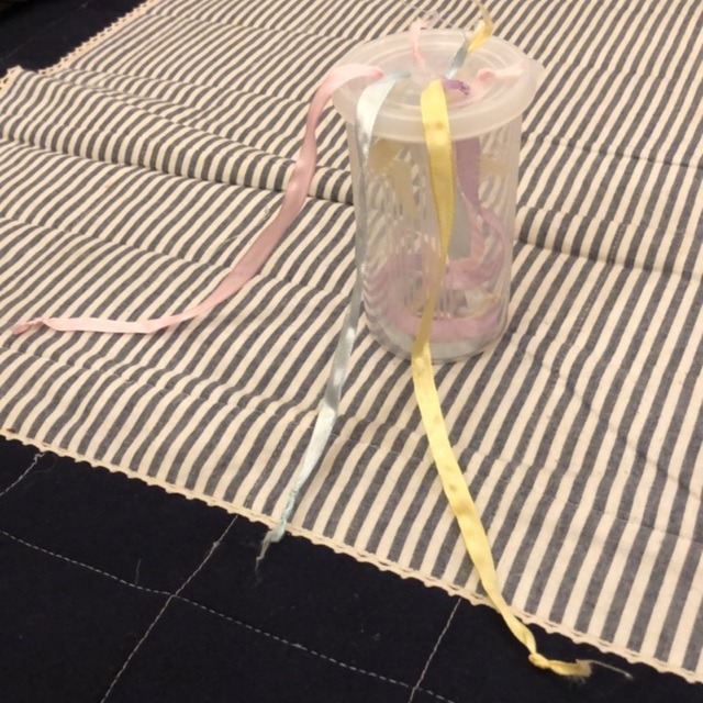 【みんなの投稿】【リボンひっぱり遊び】