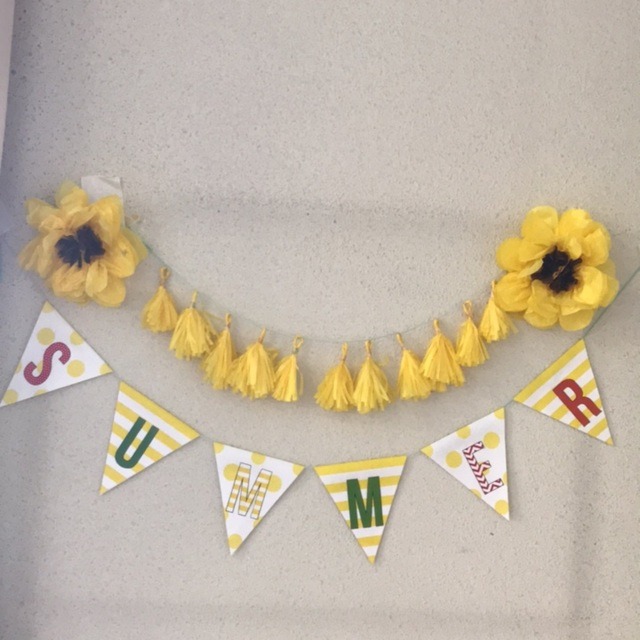 【みんなの投稿】お花紙でタッセルとひまわりを作りました