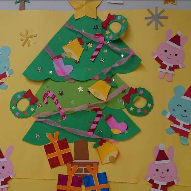 【みんなの投稿】１２月の壁面飾りです‼️