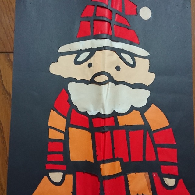 【みんなの投稿】ステンドグラス風サンタクロース