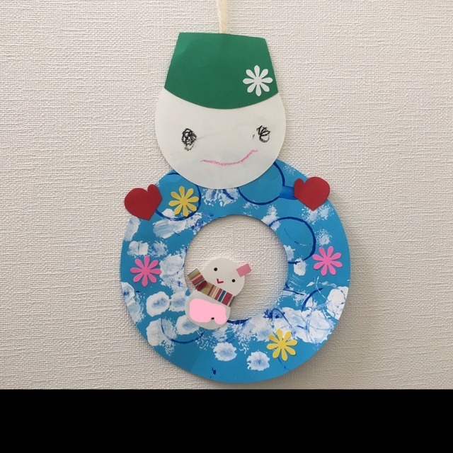 【みんなの投稿】冬の製作。雪だるま⛄️