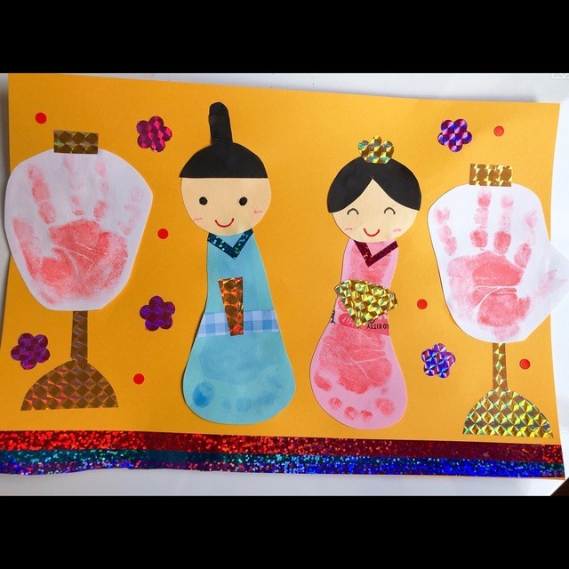 【みんなの投稿】足形、手形で雛人形
