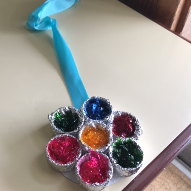 【みんなの投稿】２歳児クラス「キラキラペンダント」