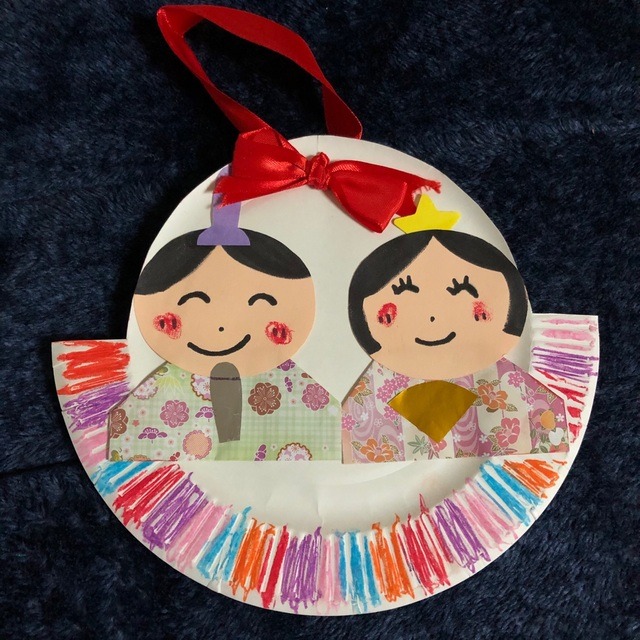 【みんなの投稿】ひな祭り 製作 3歳
