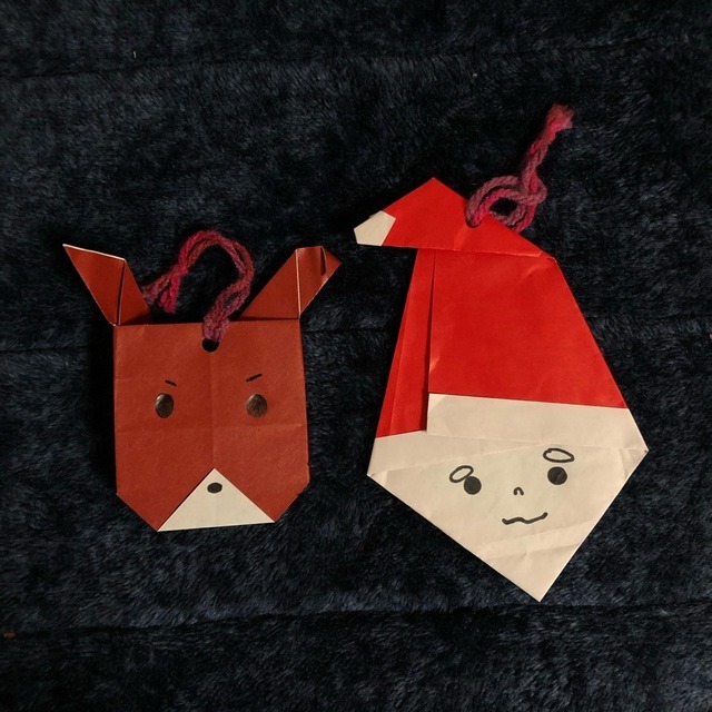 【みんなの投稿】クリスマス 折り紙 H30