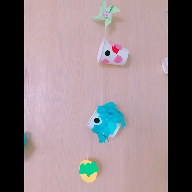 【みんなの投稿】こいのぼり製作。2歳児 【みんなの投稿】こいのぼり製作。2歳児
