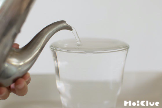 【実験遊び】溢れたら「負け」！表面張力ゲーム！〜素材／水を入れたコップ〜