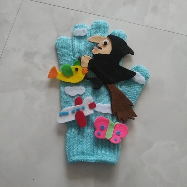 【みんなの投稿】手袋シアター 　空を飛ぶものなあに2