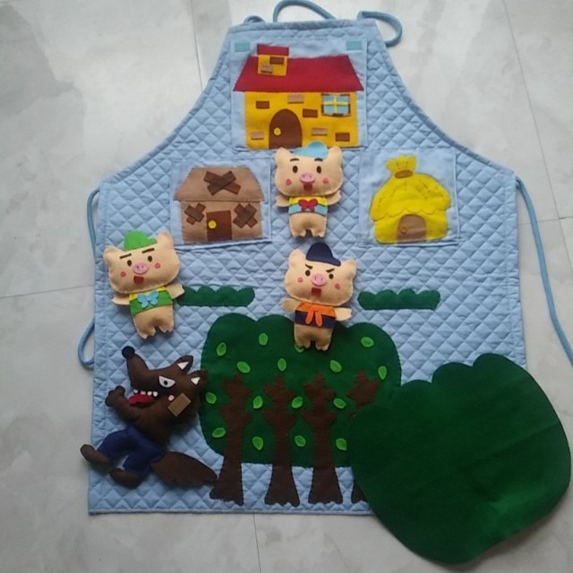 【みんなの投稿】エプロンシアター ３びきのこぶた