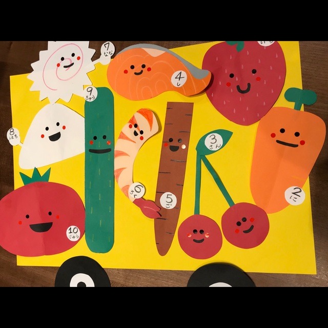 【みんなの投稿】【お弁当バス　ペープサート】