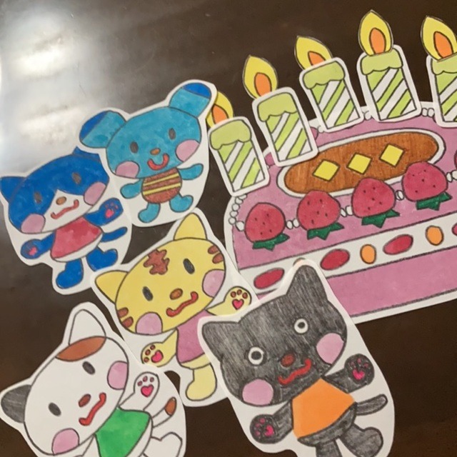 【みんなの投稿】パネルシアター  「ねずみくんのびっくり誕生会」