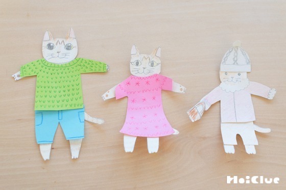 【工作コラム】「貼ってはがせるのり」で、きせかえ人形を作ってみよう！〜素材／貼ってはがせるのり〜