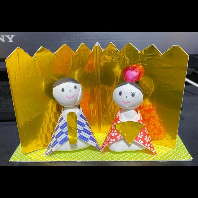 【みんなの投稿】紙粘土の雛人形