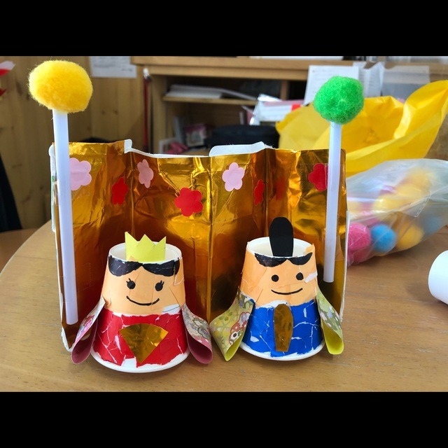 【みんなの投稿】ひなまつり製作〜年長児 【みんなの投稿】ひなまつり製作〜年長児