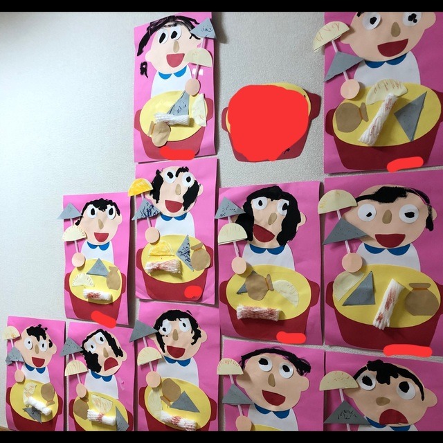 【みんなの投稿】2月 2歳児 壁面製作 おでん