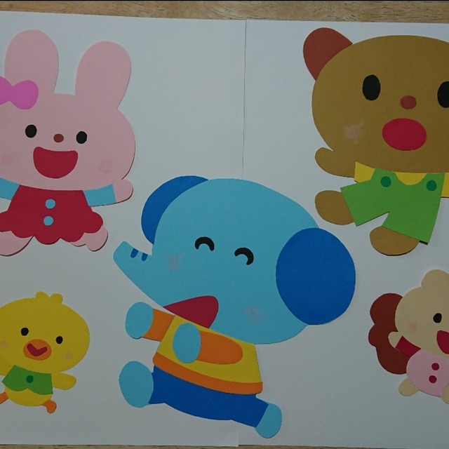 【みんなの投稿】動物たちの壁面飾り