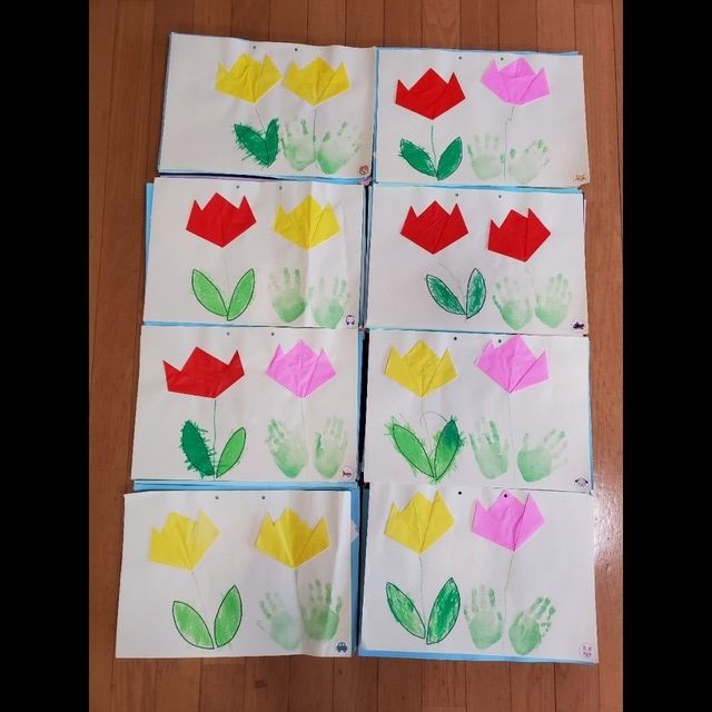 【みんなの投稿】3歳児製作 おりがみ