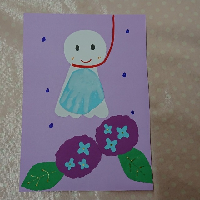 【みんなの投稿】手形で作ったてるてる坊主です💖