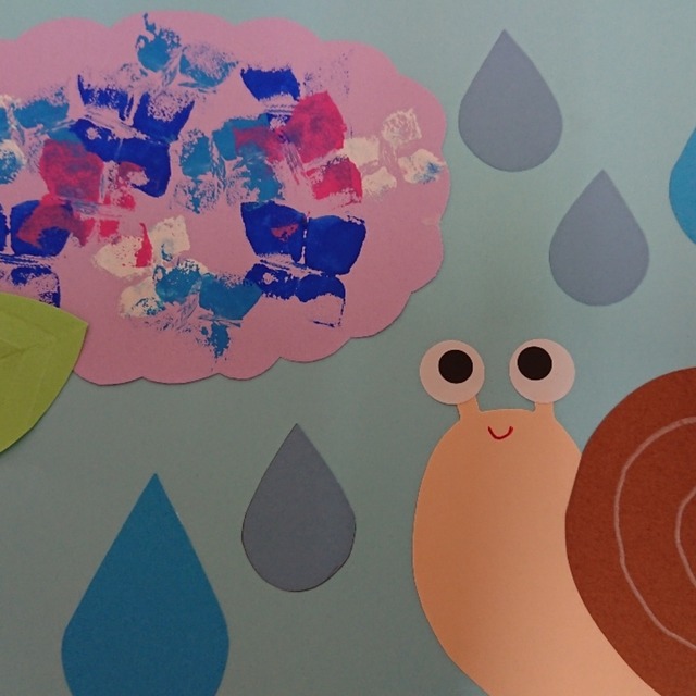 【みんなの投稿】アジサイのスタンプ製作