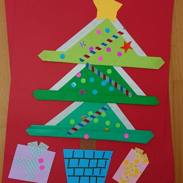 【みんなの投稿】クリスマスツリーの製作です‼️