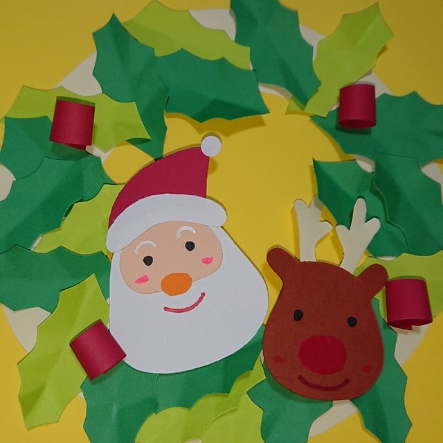 【みんなの投稿】クリスマスリースを作ってみました😃 【みんなの投稿】クリスマスリースを作ってみました😃