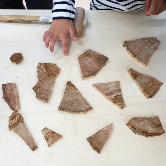 世界に1つだけの “木のかけらネックレス” づくり