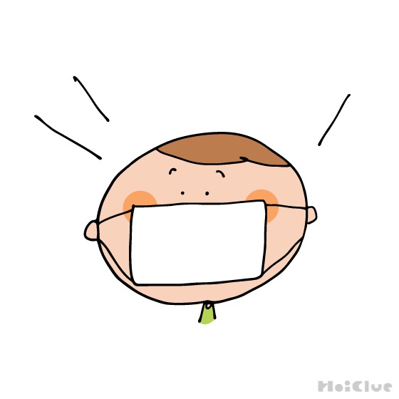 子どもが教えてくれたマスクの遊び