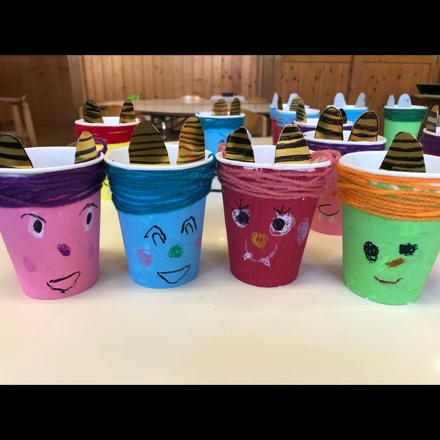 【みんなの投稿】【鬼の豆入れ】4歳児クラス