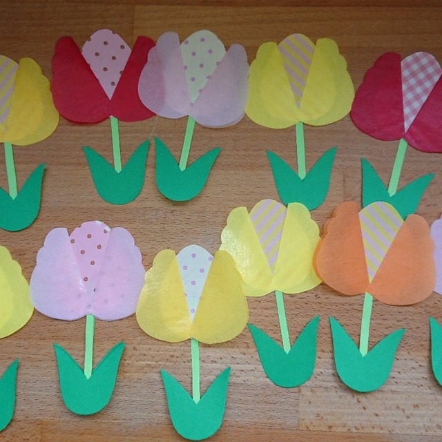 【みんなの投稿】チューリップ🌷の製作です。