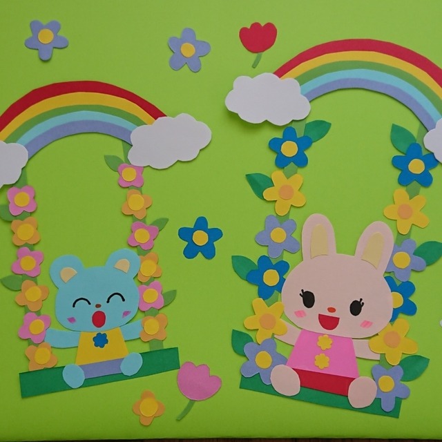 【みんなの投稿】春の壁面飾りです！