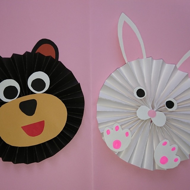【みんなの投稿】ペーパーファンを使って動物を作ってみました‼️