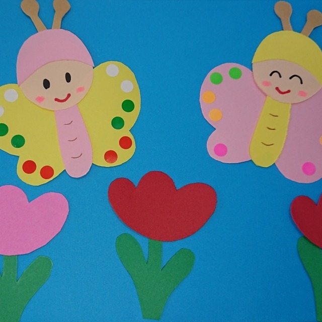 【みんなの投稿】春の製作、ちょうちょ