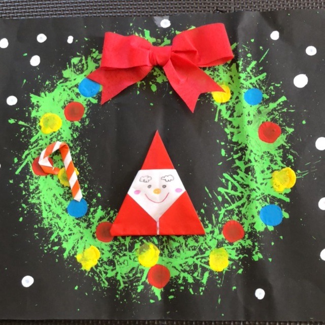 【みんなの投稿】4歳児　ストロースタンプ　指スタンプ