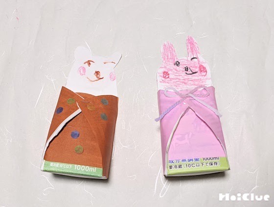 牛乳パックで作る一輪挿し〜自然を飾って楽しむ製作遊び〜