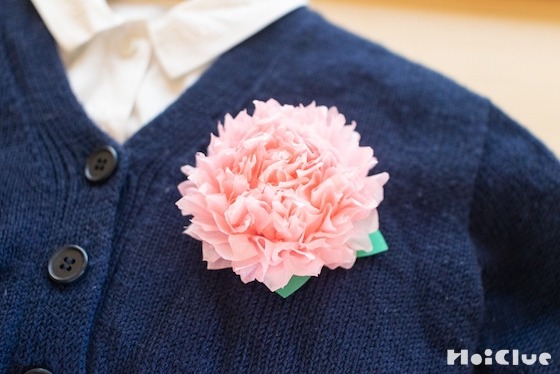 【工作コラム】卒園式に！お花紙で作るフラワーコサージュ〜素材／お花紙〜