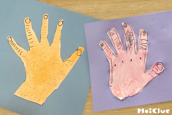 じぶんの手形をつくろう〜形や色や特徴をじっくり観察して楽しむ製作遊び〜