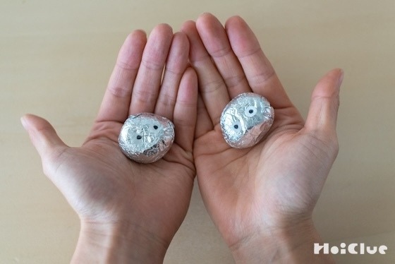 不思議な動きが楽しい！コロコロ宇宙人〜素材／アルミホイル〜