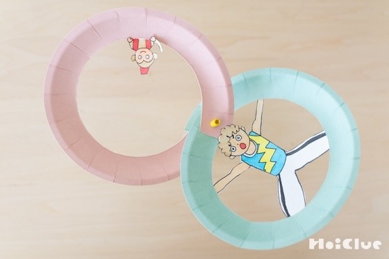 ぐるぐる目が回る！？8の字風車のサーカス！〜素材／紙皿〜