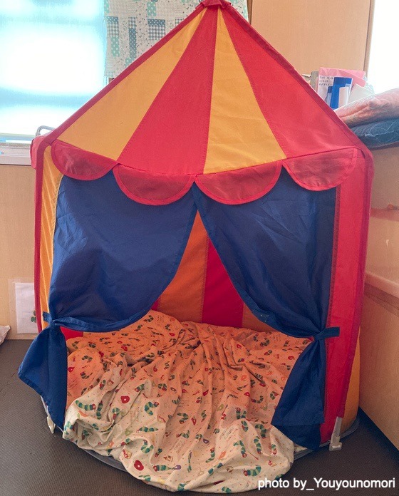 ほっとひと息つける場所（神奈川県横浜市ーゆうゆうのもり幼保園）