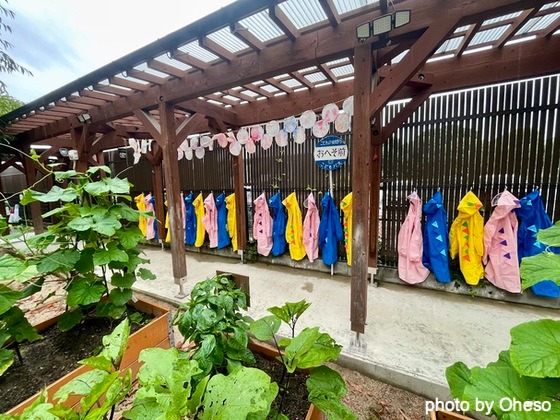雨の日でも遊べる仕組み（佐賀県佐賀市ーおへそこども園）