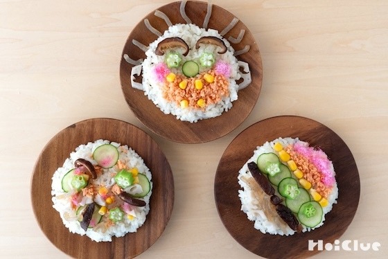自分でトッピング！カラフル食材でアートなちらし寿司〜素材／様々な色の食材〜