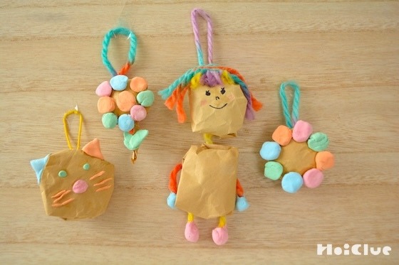 ふわっとぼこっと手づくりプレゼント〜いろいろな素材を組み合わせるのが楽しい製作あそび〜