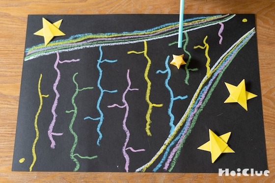 お星様をゴールに届けよう！フーフー天の川迷路〜素材／色画用紙〜