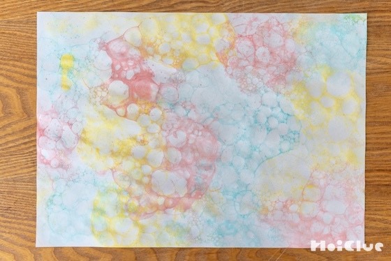 シャボン玉で絵が描ける！？バブルアートで遊ぼう！〜素材／洗剤〜